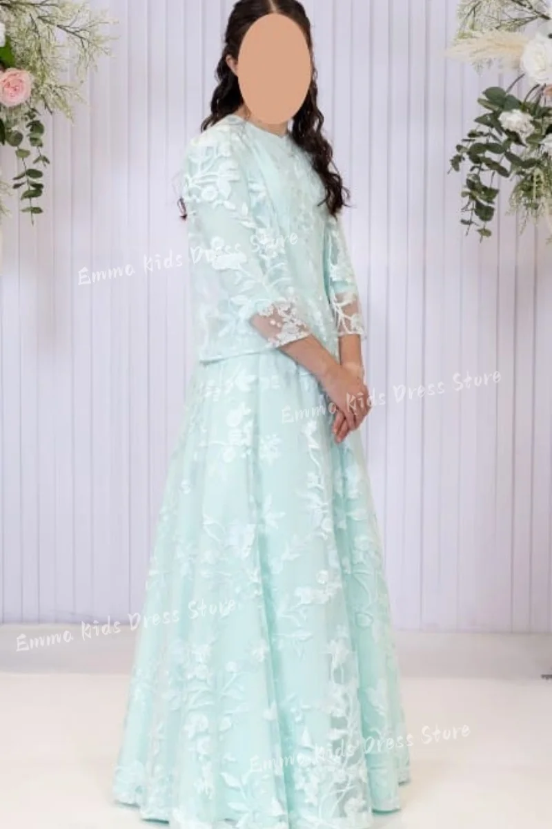 robe-de-demoiselle-d'honneur-personnalisee-doris-vert-menthe-pour-fete-d'anniversaire-mariage-premiere-communion-ou-bal-de-promo-pour-enfants