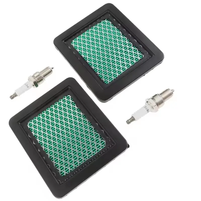【MUST-HAVE】Fit For HONDA Lawn Mower Air Filters 2Pcs& 2 Spark Plugs- Models Gc160, Gcv160, Gc190, Gcv190 Gx100, Gc135, Gcv135 Sm