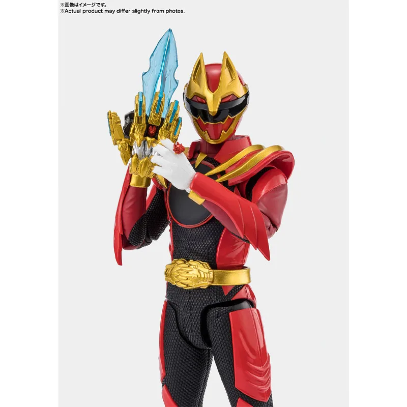 Bandai Genuine No.1 Sentai Gozyuger Model Kit SHF Gozyuwolf Sentai Ring Limited Edition Anime Action Figure Model for Toys Gifts