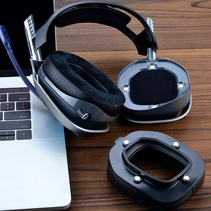 Thoải Mái Miếng Đệm Tai Protein/Lưới/Dép Nỉ Nút Tai Nghe Bằng Gối Tai Nghe Dành Cho Astro A40TR Tai Nghe Bao