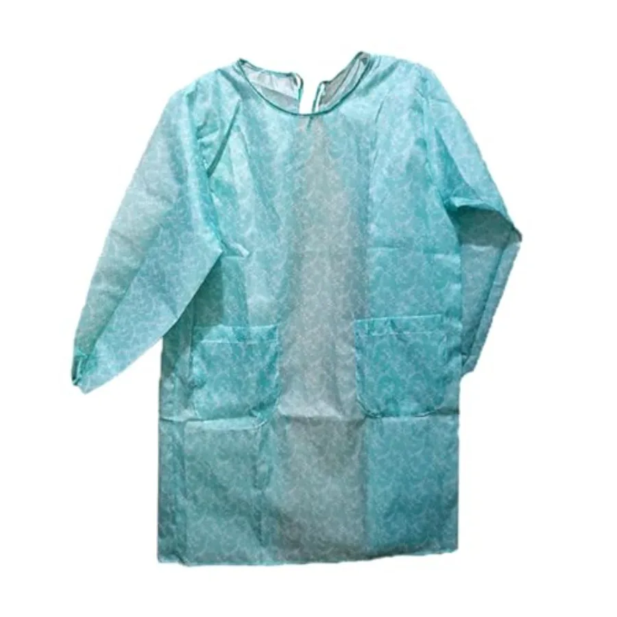 

1 шт. фартук с рукавами для взрослых, практичные аксессуары для работы по дому и приготовления пищи для домашних ресторанов и магазинов, синий, прочный и стильный