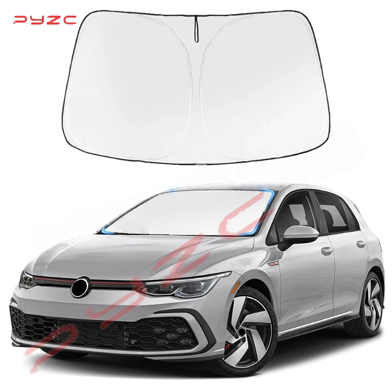 

Солнцезащитные козырьки на лобовое стекло автомобиля, козырьки, солнцезащитный крем на переднее окно, зонтик для 2015-2021 VW Golf, солнцезащитный козырек, аксессуары