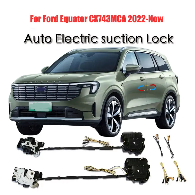 

For Ford Equator CX743MCA 2021-Now Car Soft Close Door Latch Pass Lock Actuator Auto Electric Absorption Suction Silence Closer
