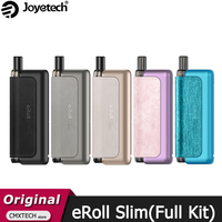 Original Joyetech eRoll Slim Kit with PCC Box 13W Vaper with 480mAh Battery 1500mAh Charging Case 2ml 1.0/0.8ohm Pod Cartridge