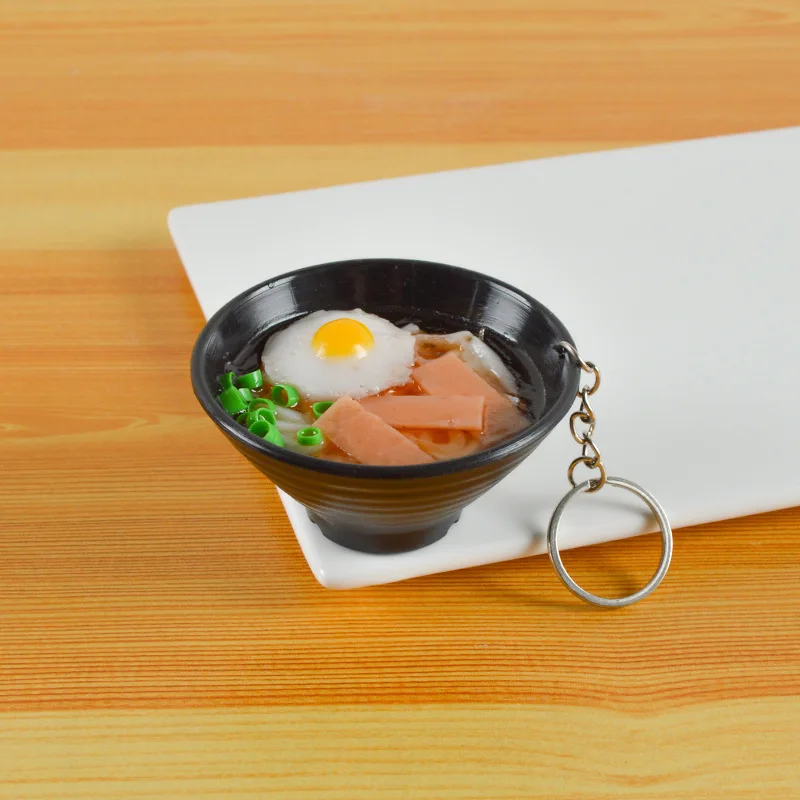 رامين المعكرونة المفاتيح الغذاء مفتاح سلسلة هدية ترويجية الأطفال يلعبون المطبخ الغذاء الدعائم حلقة رئيسية هدية حفلة المفاتيح