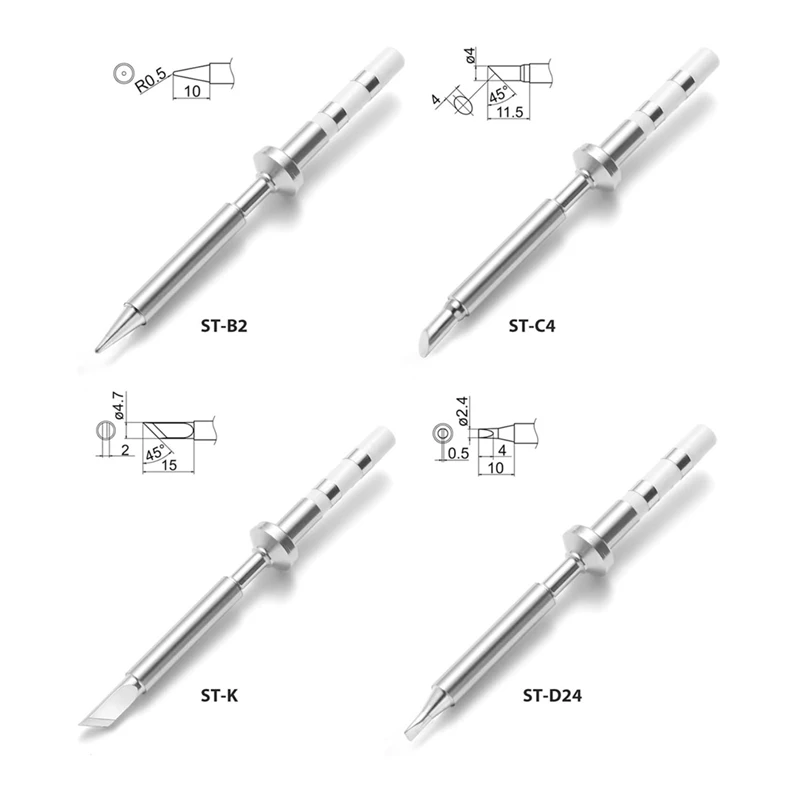 Mini Pencil Soldering Iron Tips Replacement For Pinecil Micro-Type Soldering Iron, PTS200/TS100 Portable Solder Pen Tool