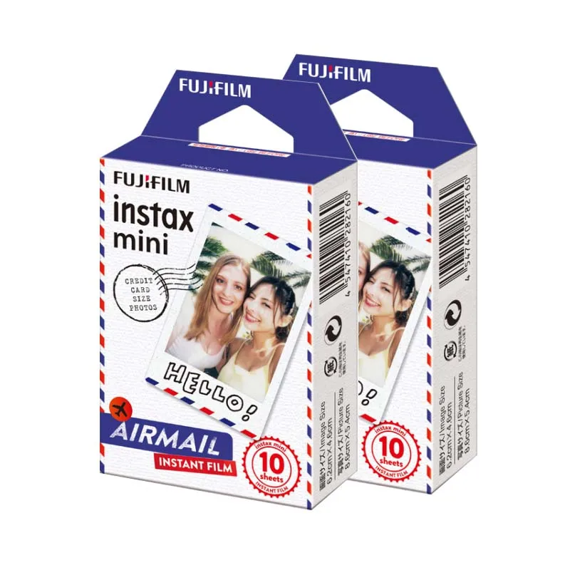 Fujifilm Instax Mini 12 11 8 9 Film Luftpost Fuji Sofortfotopapier für 70 7s 50s 50i 90 25 Share SP-1 2 Lomo-Kamera 10 Blatt