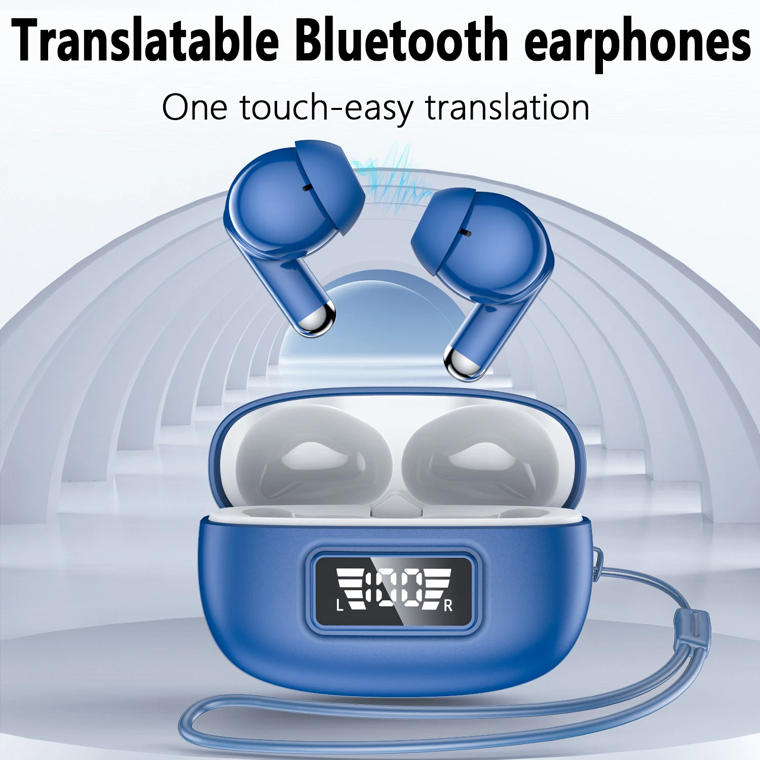 New Multi language translation headphones for overseas travel conferences precise offline TWS translation simultaneous earbuds