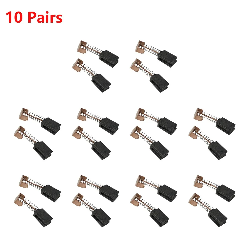 

10Pairs Carbon Brushes Replacement Angle Grinder Carbon Brushes 5x8x12mm For Black Decker G720 Power Tool Accessories