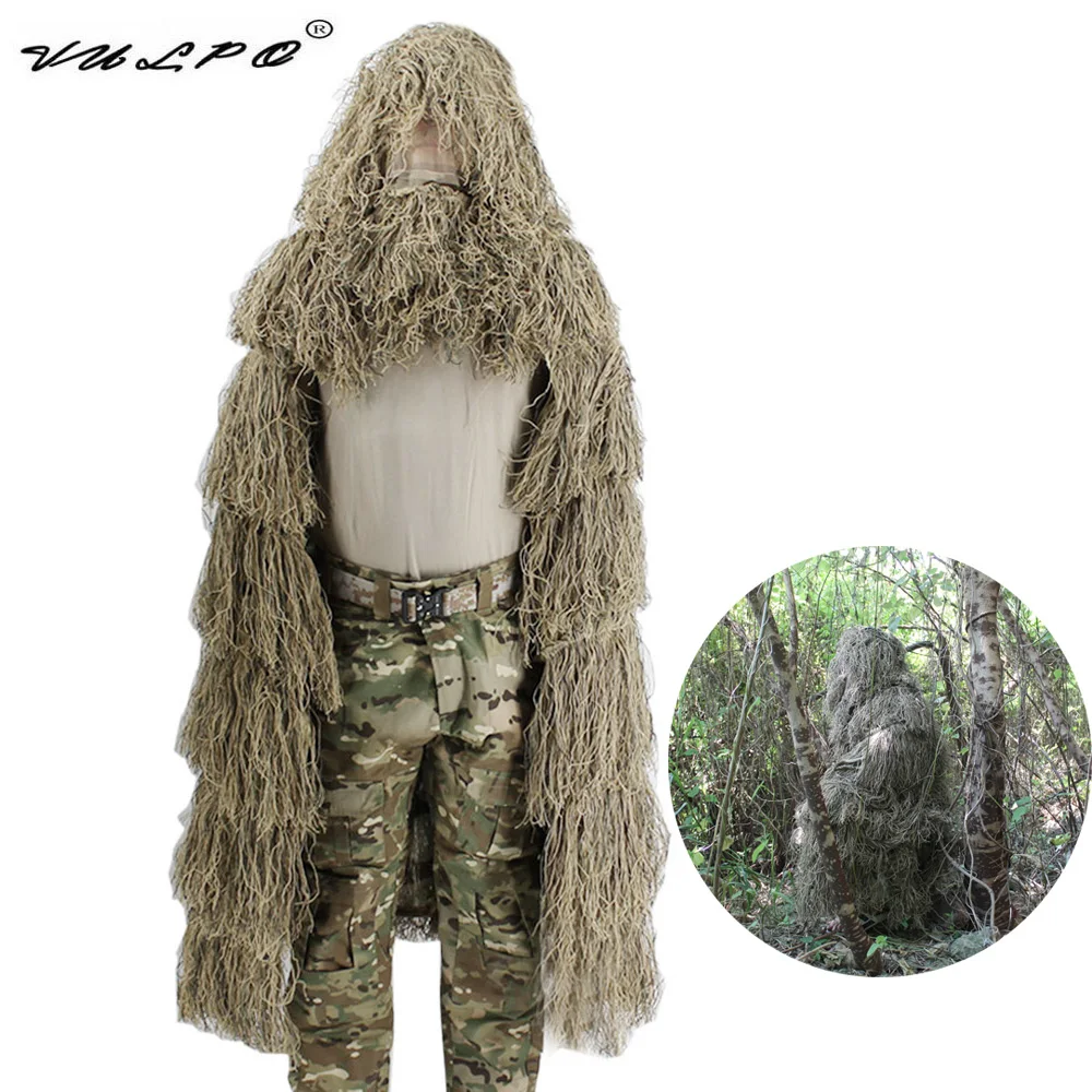 

New Style 3D Hunting Ghillie Suit Sniper Tactical Camouflage Clothing Shooting Jungle Clothes Outdoor Birding Pretend Suit