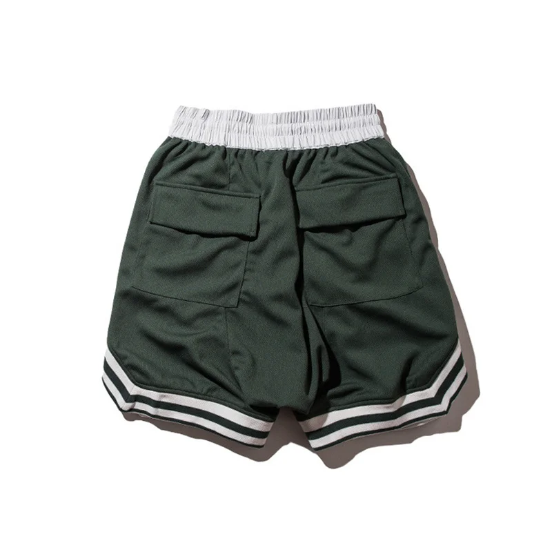 Pantalones cortos de marca para hombre, pantalones cortos deportivos de secado rápido para culturismo, pantalones deportivos hasta la rodilla, pantalones deportivos de verano para hombre, pantalones cortos para correr y entrenar en el gimnasio
