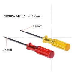 100PCS 1.5mm 1.6mm Hexagon Socket Screw Upper Needle Screws Red and Yellow Screwdriver Overlock Sew Loading and Unloading Tool