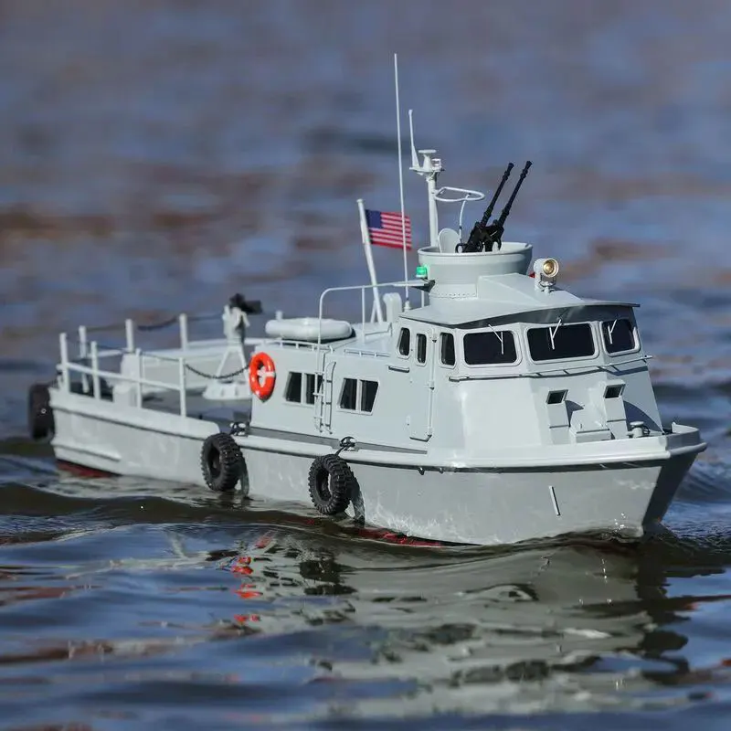 1/25 RC Boat PROBOAT Light Edition Dual Motor Patrol Boat RTR Simulation Warship Model Toy Gift