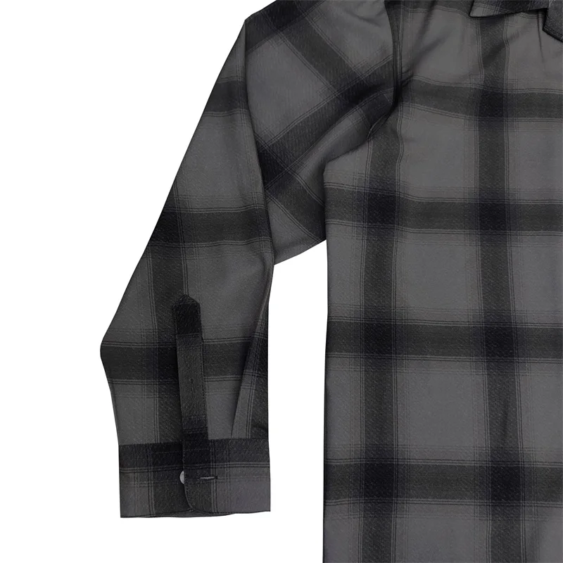 Street New Simple Mens Plaid Plaid WACKO MARIA Long Sleeve Shirt Summer Loose Flip Neck Womens Shirts Tops