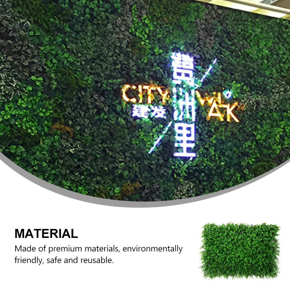 

Simulation Plants Wall Decor Artificial Lawn Landscaping Greening Landscape Plastic Grass Lawn Background Wall Decor For Garden