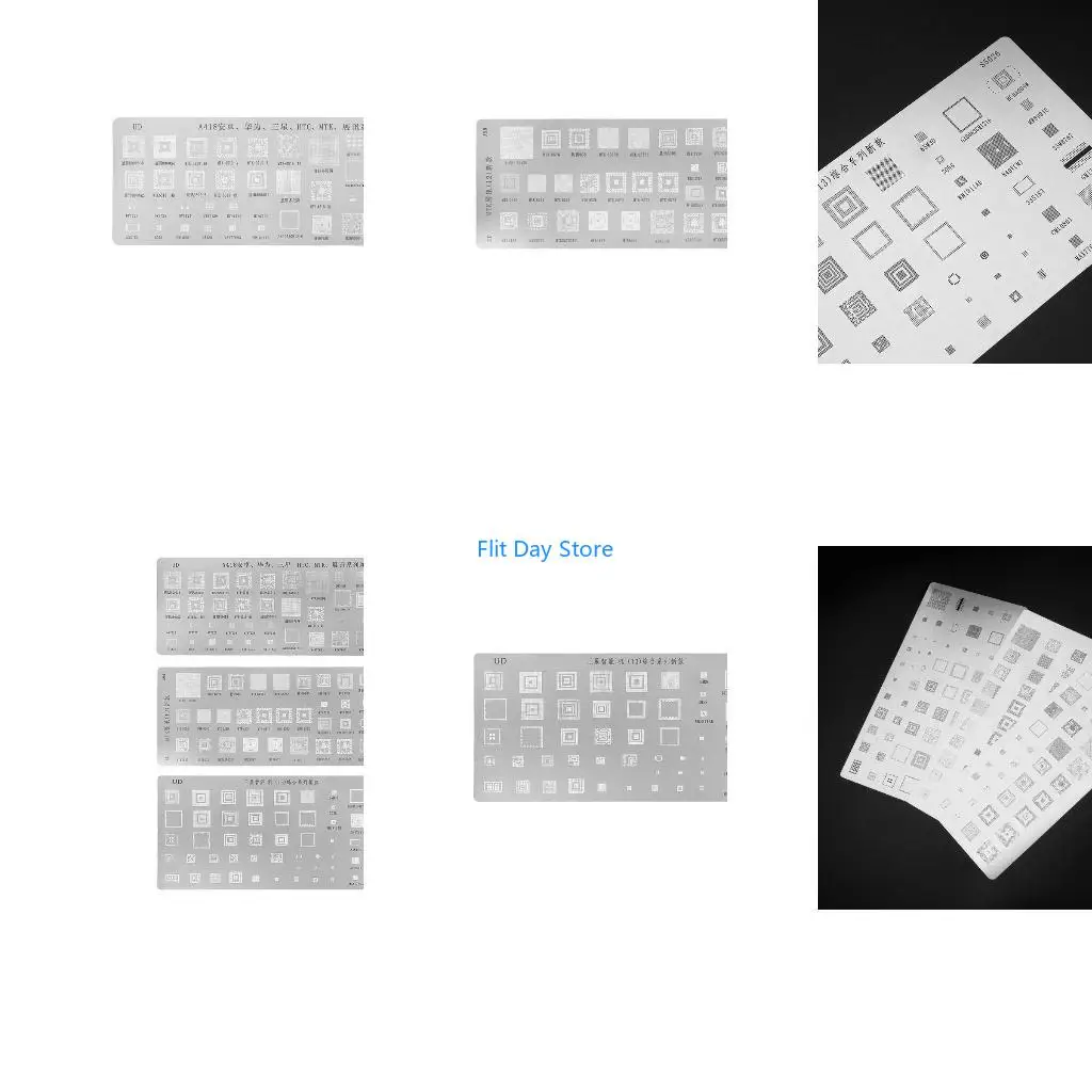 F92C 3pcs Universal BGA Reballing Stencils For MTK for HTC for Huawei Android