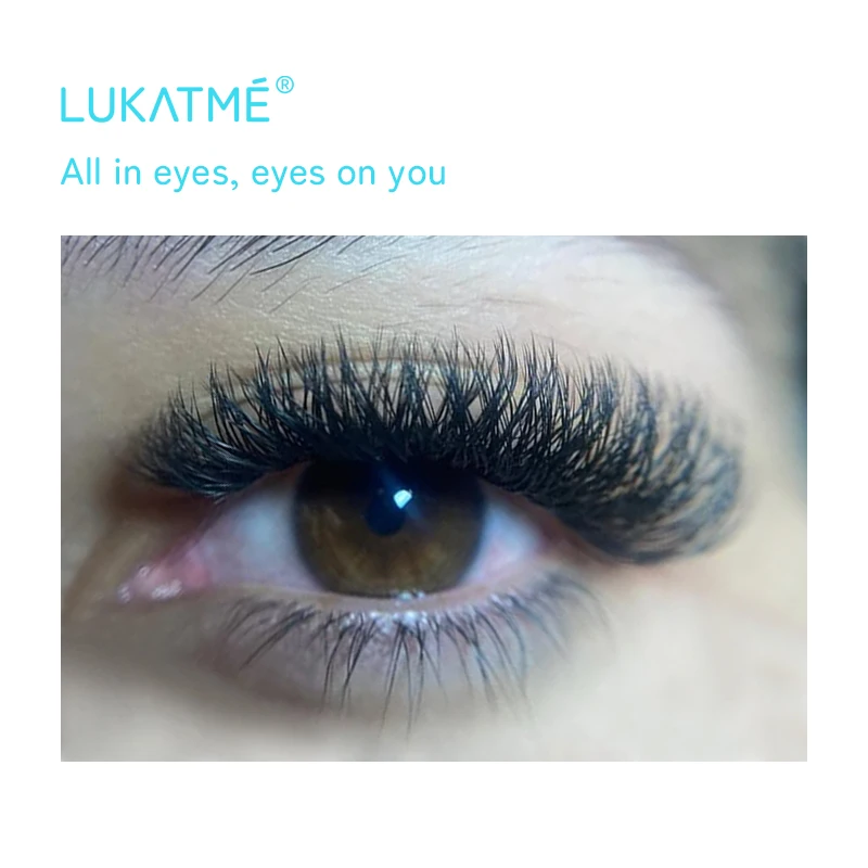 ملحقات رموش LUKATME YY، مراوح حجم ناعمة ممتازة، رموش صناعية متقاطعة على شكل حرف Y، رموش YY