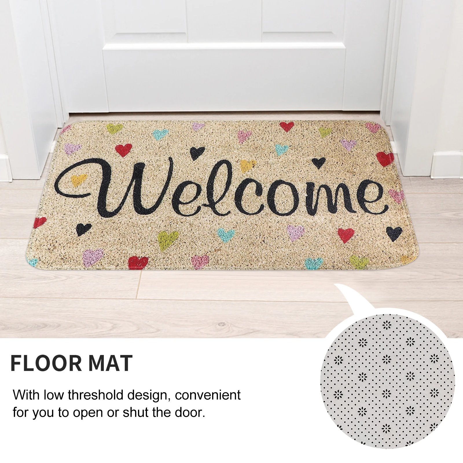

Water-absorbing Bath Mats Bathroom Floor Pad Flannel Suede Doormat Non-skid Backing Quick Absorbent Soft Microfibers Safe