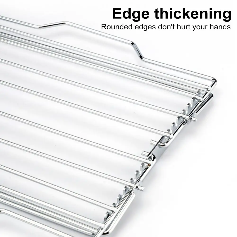 Roasting Rack for Small Turkeys Stainless Steel Bbq Rib Rack Set Oven-safe Turkey Roasting Pan Rack High-temperature for Chicken