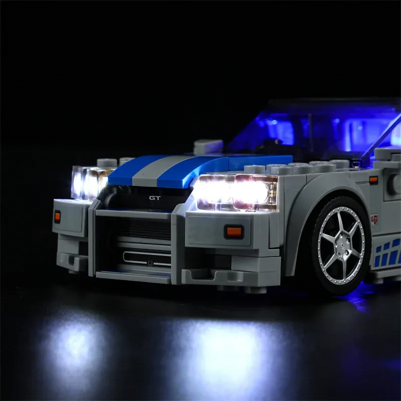 DIY LED Light Kit For LEGO 76917 Speed Champions Skyline GT-R Car  (Only LED Light,Without Blocks Model)