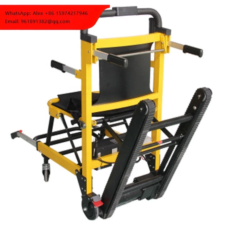 

Popular Longcare Medical CE Certified Folding Aluminum Electric Evacuation Motorized Stair Chair Climbing Wheelchair For Going