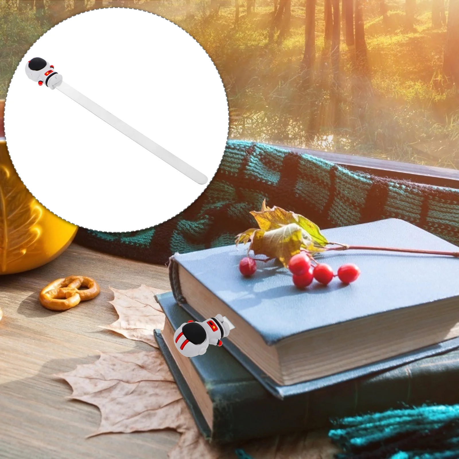 Bookmark Page Marker Bookmarks Astronaut Design for Student Gift Stationery Pen