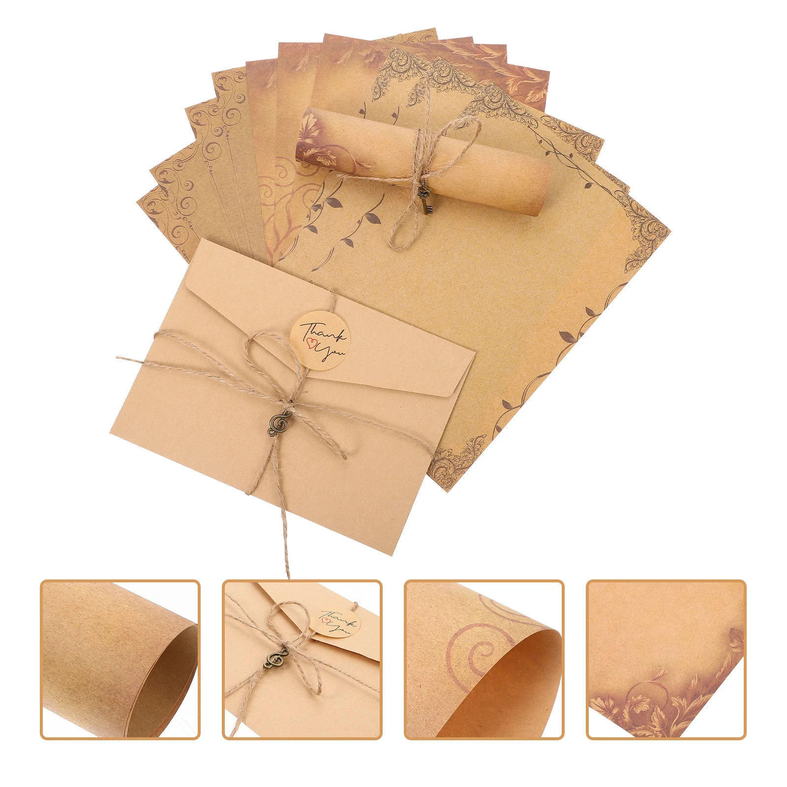 3 مجموعات من مجموعة ورق المغلف الرجعية، مجموعة ورق الكتابة الأنيقة، هدية عيد الحب، لوازم المهرجانات، مجموعة هدايا مغلف الرسالة #1