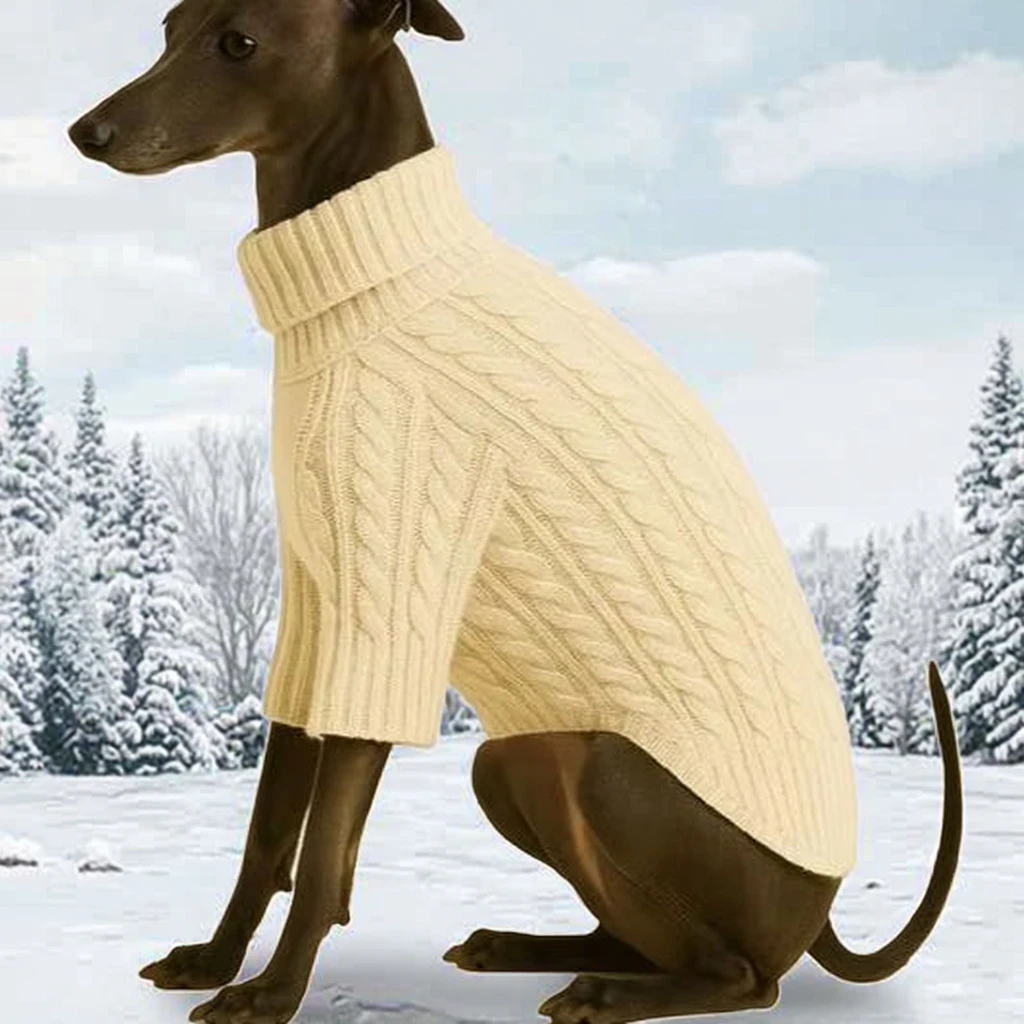 Striped Wool Knitted Sweater Warm Fashion Winter Universal Pet Apparel