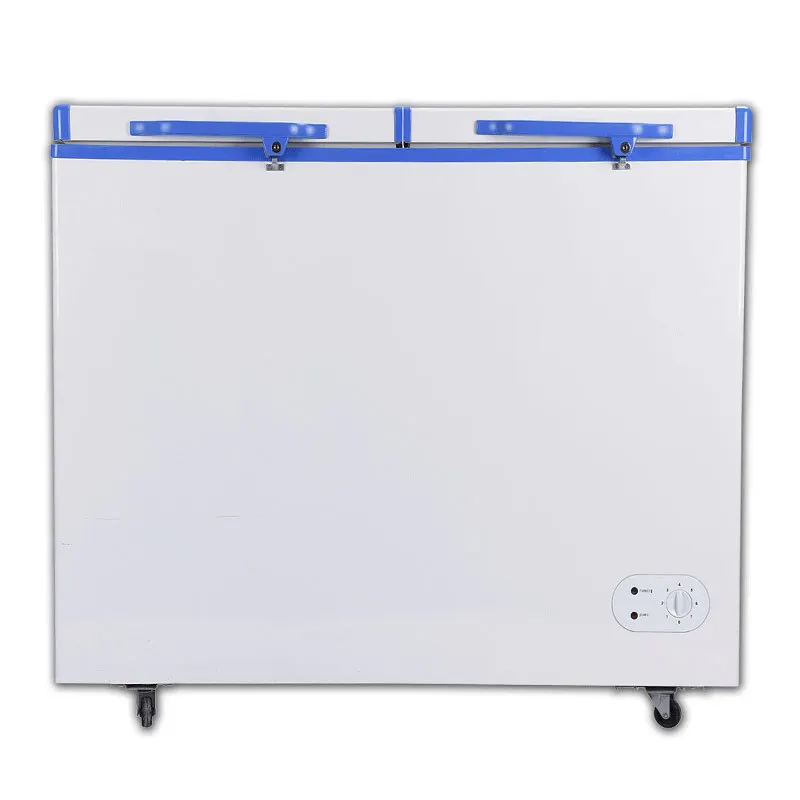 Horizontal DC Freezer Double Door DC12/24V Solar Freezer Commercial Household Large Capacity Source Factory