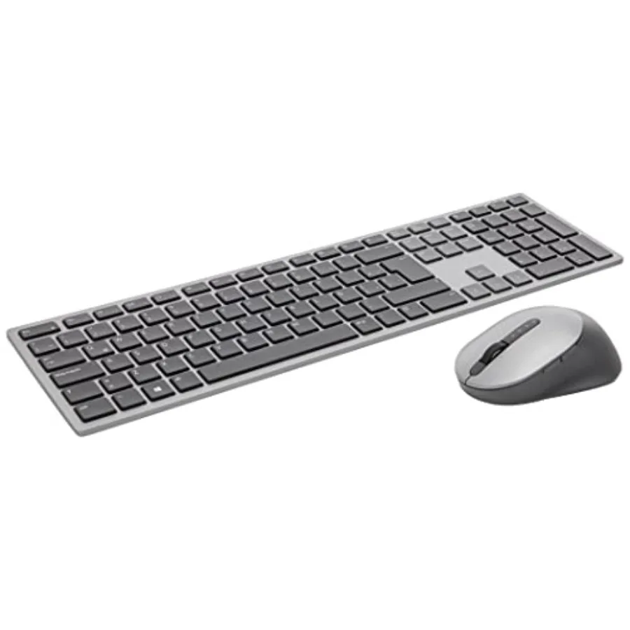 

Premier Multi-Device Wireless Keyboard and Mouse KM7321W for office use ABS plastic black seamless multi-device switching and s
