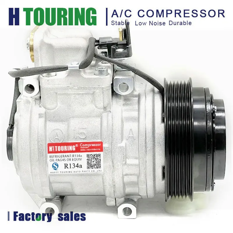 10PA15C AC Compressor For Mercedes Benz W124 W126 W201 190D E 0002301111 0002302411 0002340611 0031317001 0031319501 0002301211