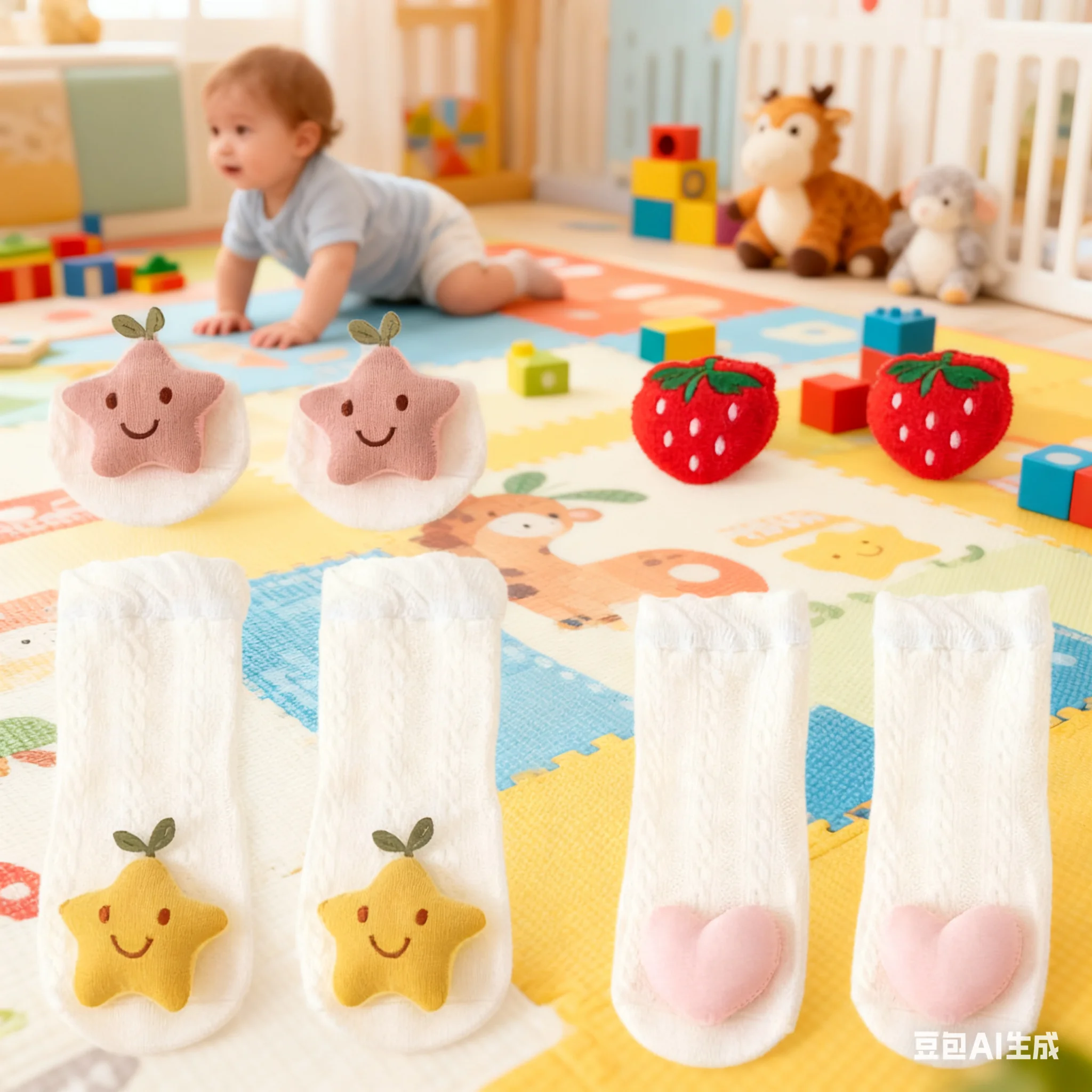 

QX2D Комфортные расчесываемые хлопчатобумажные носки для детей эластичная топ -влага