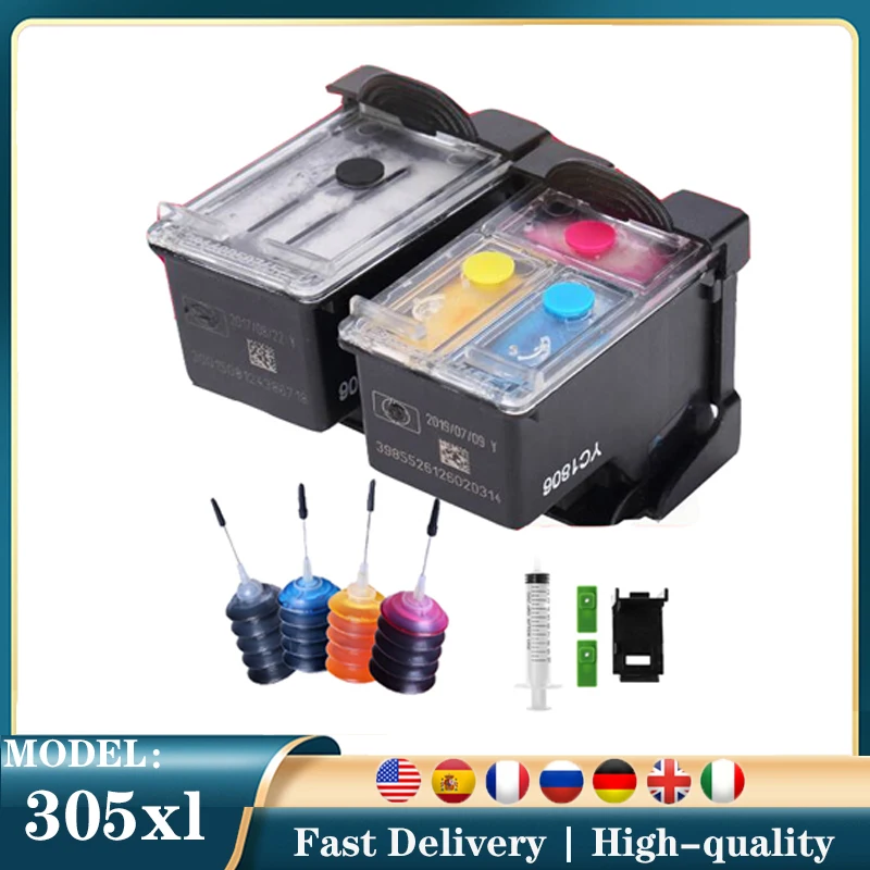 305 XL Replacement For HP 305 For HP305 Ink Cartridge For HP 305xl DeskJet 2700 2710 2721 2722 4120 4110 4130 1210 Printer