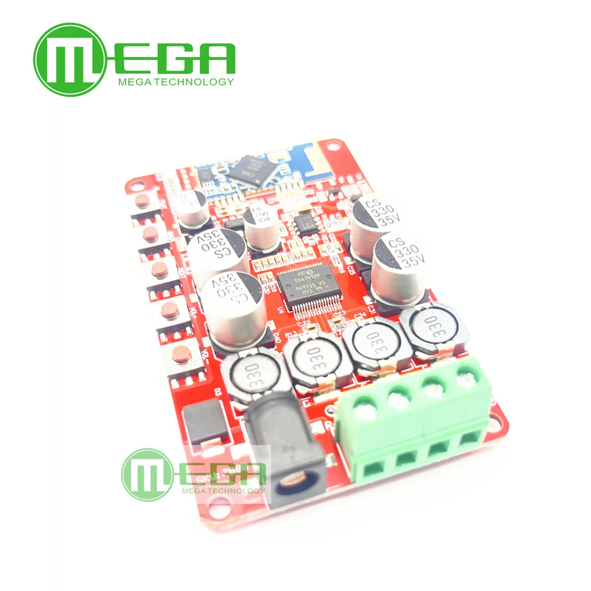 TDA7492P 50W+50W Wireless Bluetooth 4.0 Audio Receiver Digital Amplifier Board 2.1 Interface 8 ~ 25V DC Power Supply