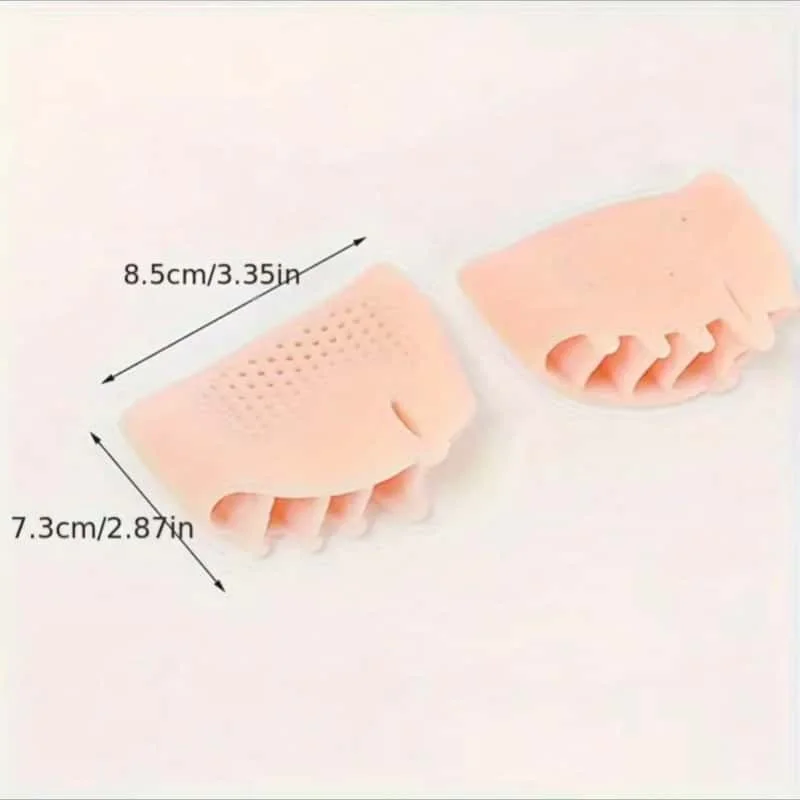 1 Pair of Gel Toe Protectors for the Forefoot, Featuring Breathable Honeycomb Design, Soft Silicone Socks, Specially Designed for Comfort, Suitable for Both Men and Women. image 6
