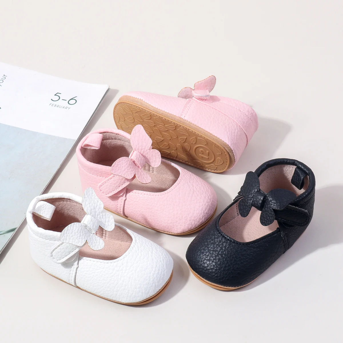 Girls' Princess Soft-Topped Single-Sole Shoes - Spring/Autumn 2025 New Style - Little Girls' Dance Performance Shoes - Baby