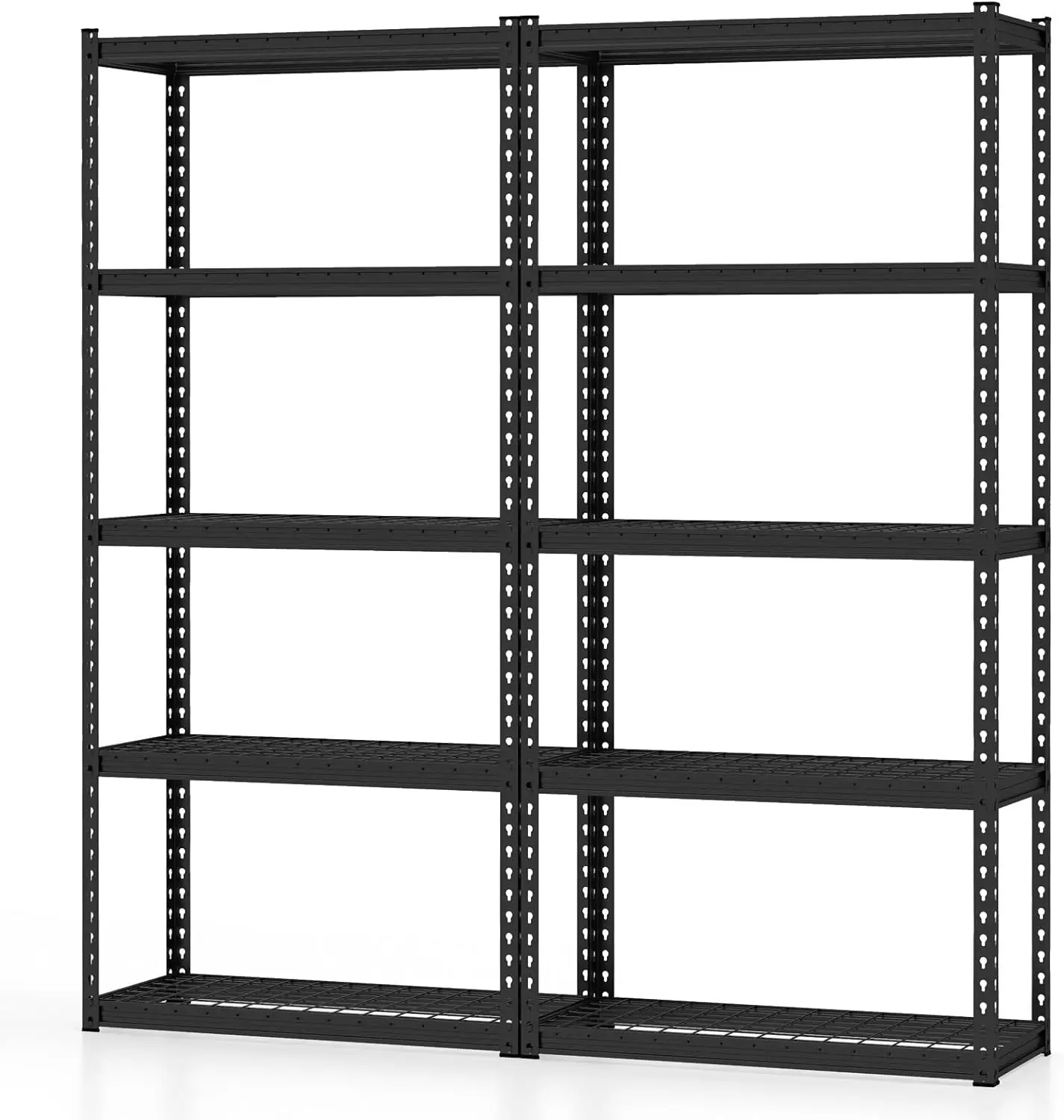 5-Tier Garage Storage Shelves, Heavy Duty Metal Storage Shelving Unit, Adjustable Storage Rack 35.5