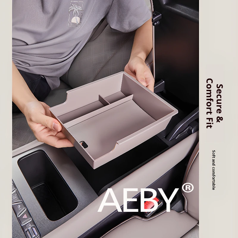 AEBY для BYD Atto 3 Smart Driving Edition 2025 органайзер для центральной консоли автомобиля, противоскользящий коврик для лотка, органайзер для хранения подлокотников