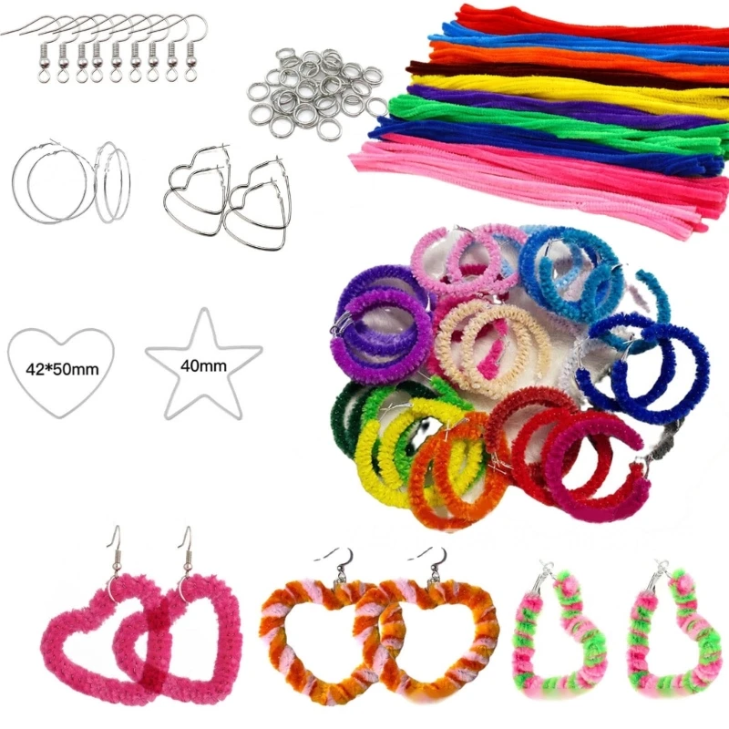 

Colorful Chenille Stems Pipe Cleaners DIY Handmade Craft Supplies Earrings Materials Supplies for Crafts and Decorations