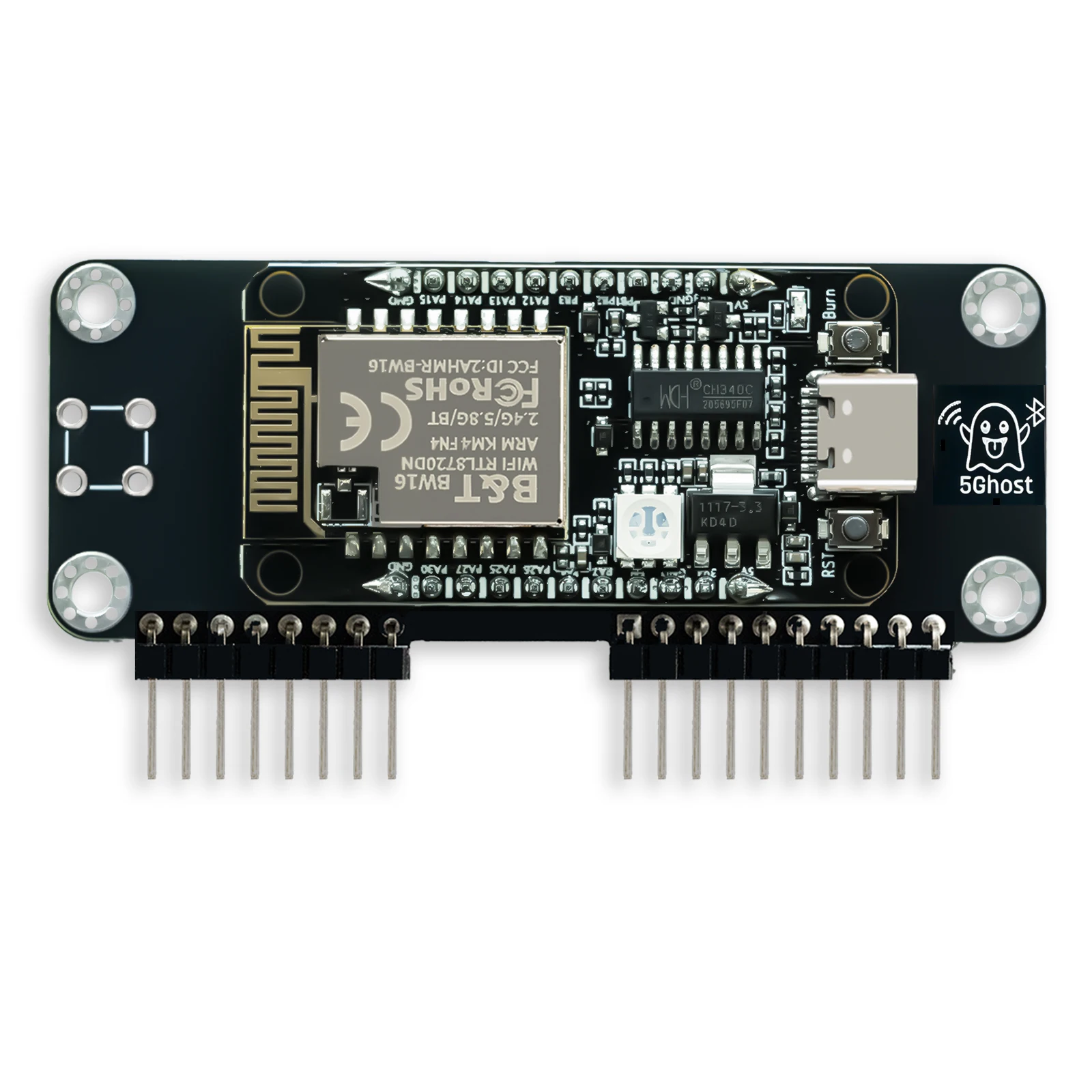 PINGEQUA 5Ghost WiFi Lab Dual-Band 2.4G/5G Wi-Fi Board for Flipper Zero, RTL8720DN BW16, Dedicated Software - view 6