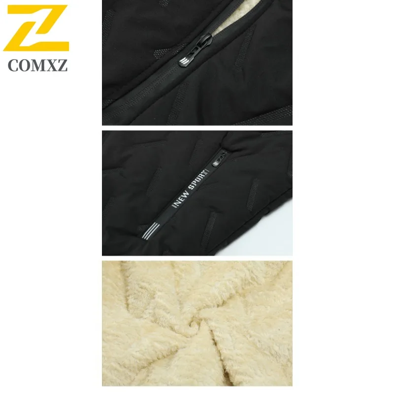 EiAO سترة حجم كبير الرجال بالموجات فوق الصوتية صوف مبطن يندبروف مقاوم للماء الحرارية جاكيت بلا إكمام لأبي ملابس شتوية غير رسمية 2025 #4