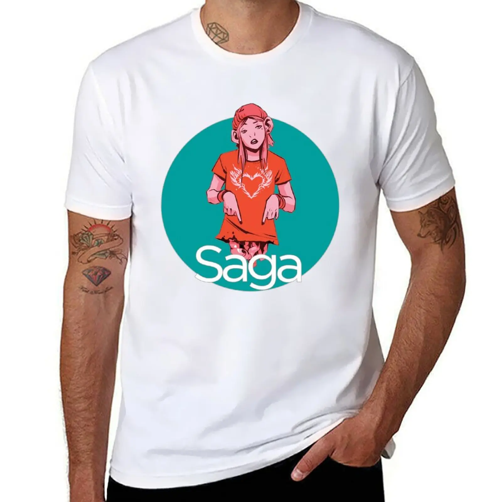 

Saga - Izabel T-Shirt cotton t shirts man 100% man t shirts for men casual T-Shirt