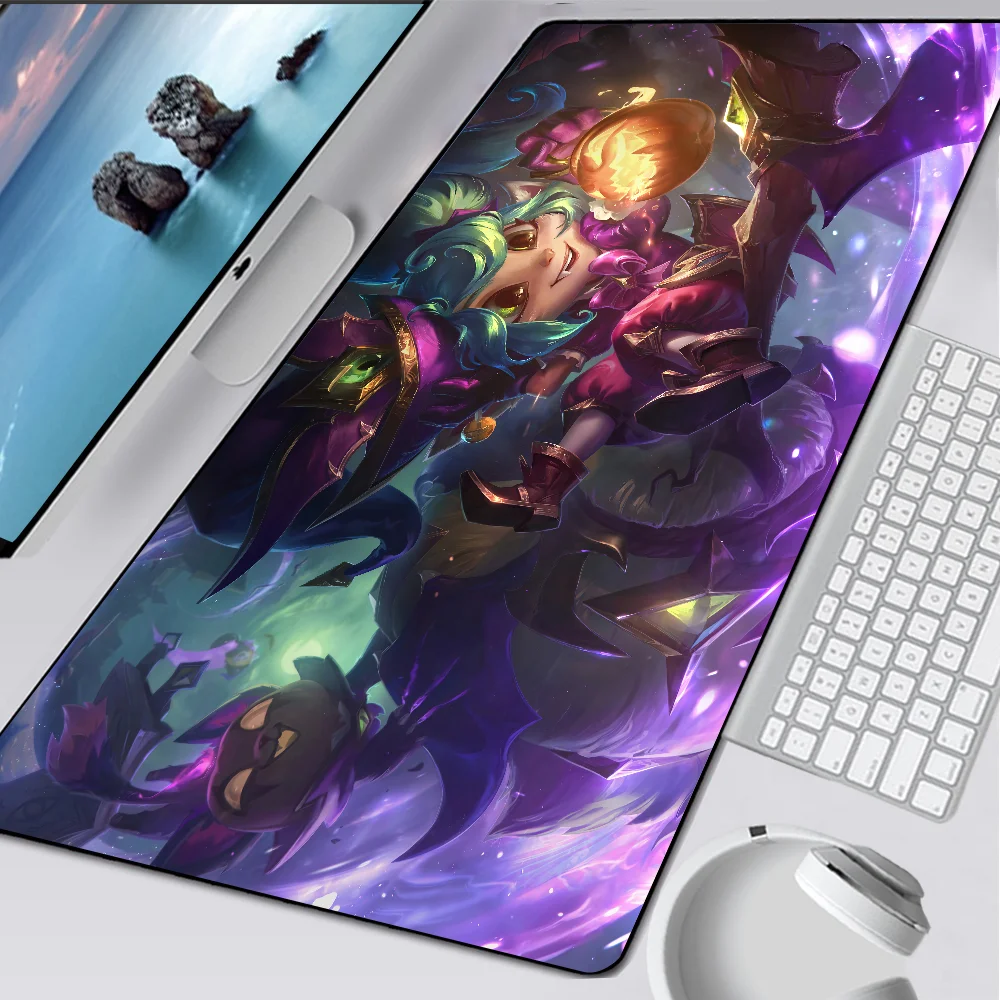 League of Legends Poppy Large Gaming Mouse Pad Computer Mousepad PC Gamer Mouse Mat Laptop Mouse Carpet Keyboard Mat Desk Pad