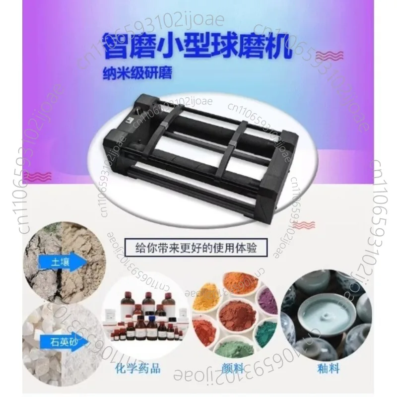 50-400ml Adjustable Speed Stainless Steel Bead Mill Wet/dry Polisher Laboratory Desktop Machine with Timer Capacity