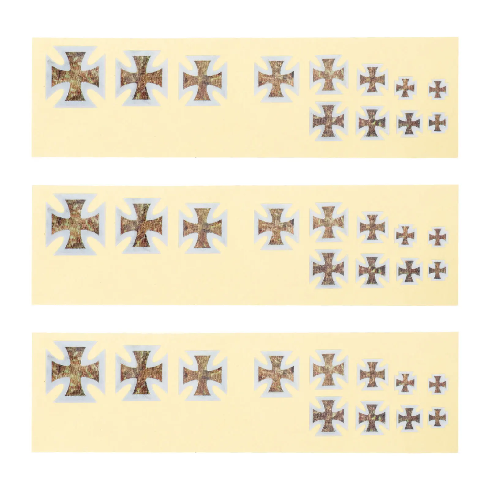 3 pcs Guitar Stickers Square Cross Pattern Electric Acoustic Fingerboard Decal Waterproof Sweat-Proof Pvc Musical Instrument