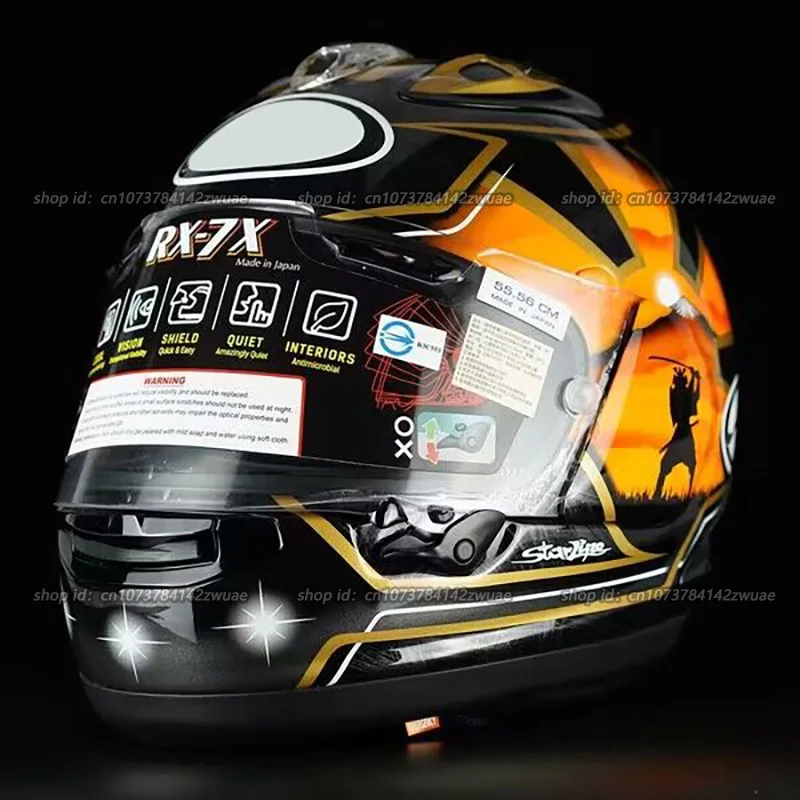 RX-7X Pedrosa Samurai Motorcycle Helmet RX7X Full Face Helmet RX-7X Corsair-X RX-7V Casco Size M-XXL Japan