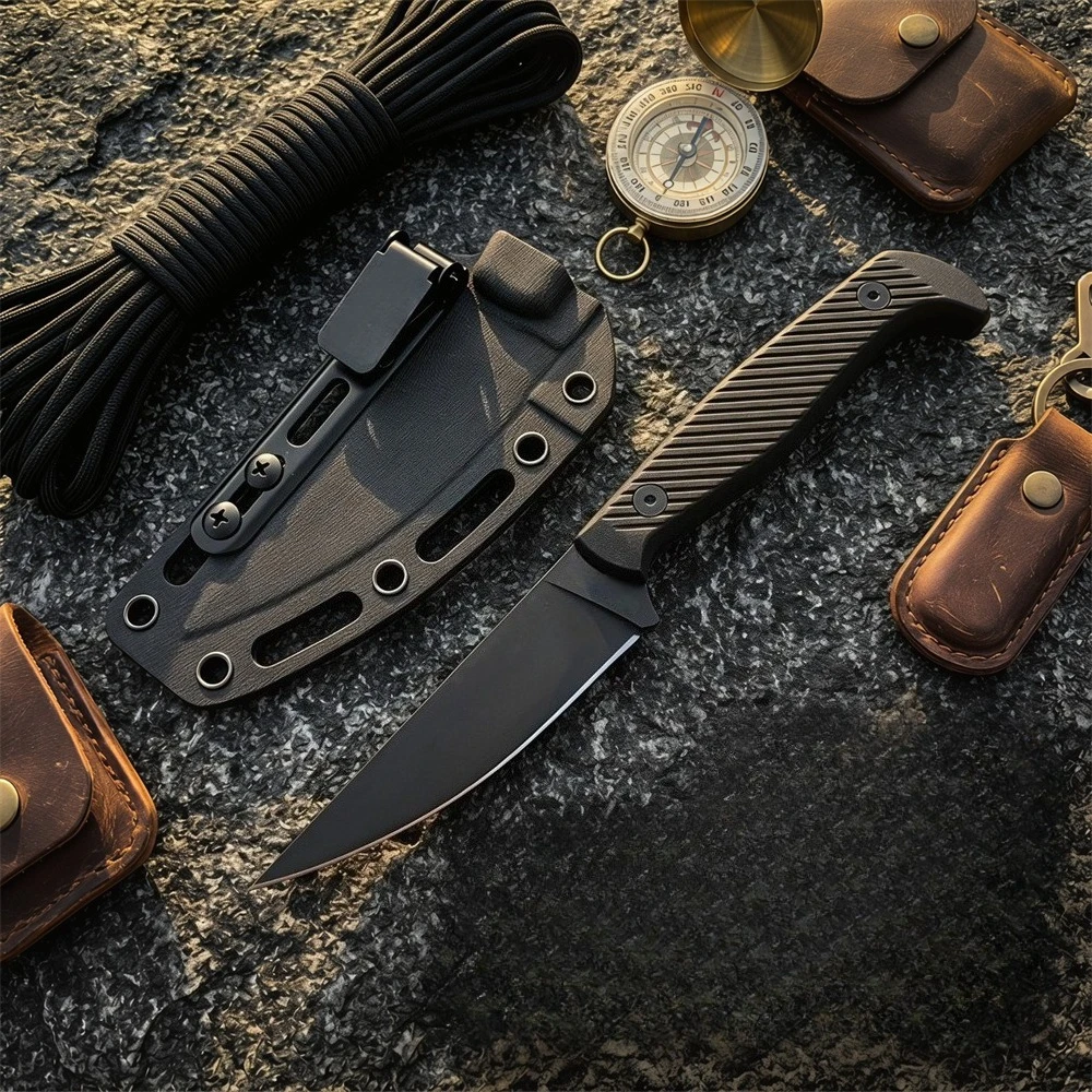 Fishing Equipment Essentials - Outdoor-Messer mit Nylonfasergriff, Gerades Messer für