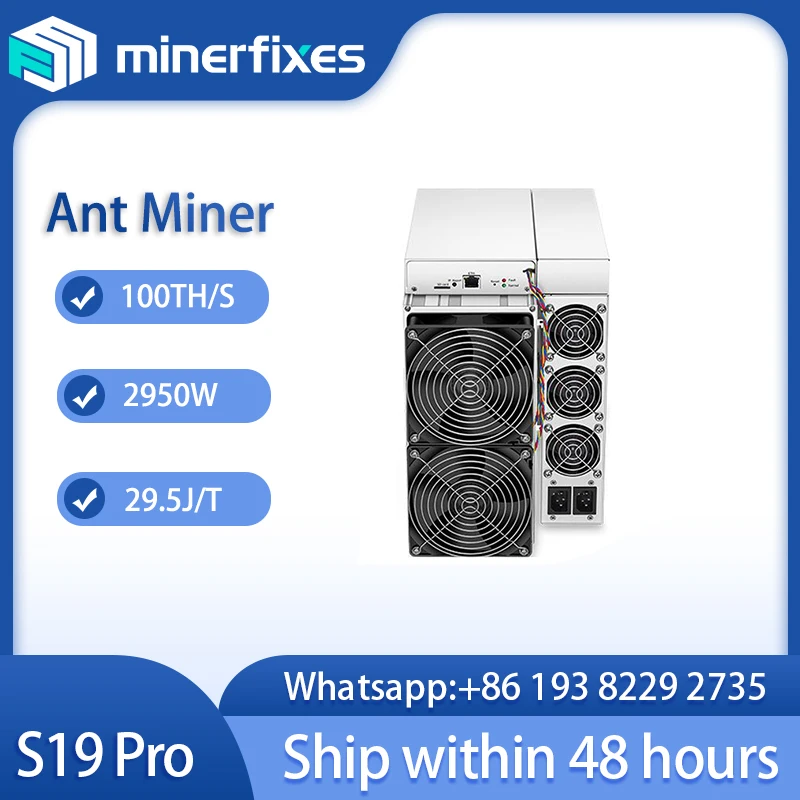 Nieuwe Bitmain Antminer S19 pro Asic mijnwerker 84T 88T 92T 96T 100T 104T Bitcoin Miner Winstgevende Crypto Mining Machine Met PSU BTC