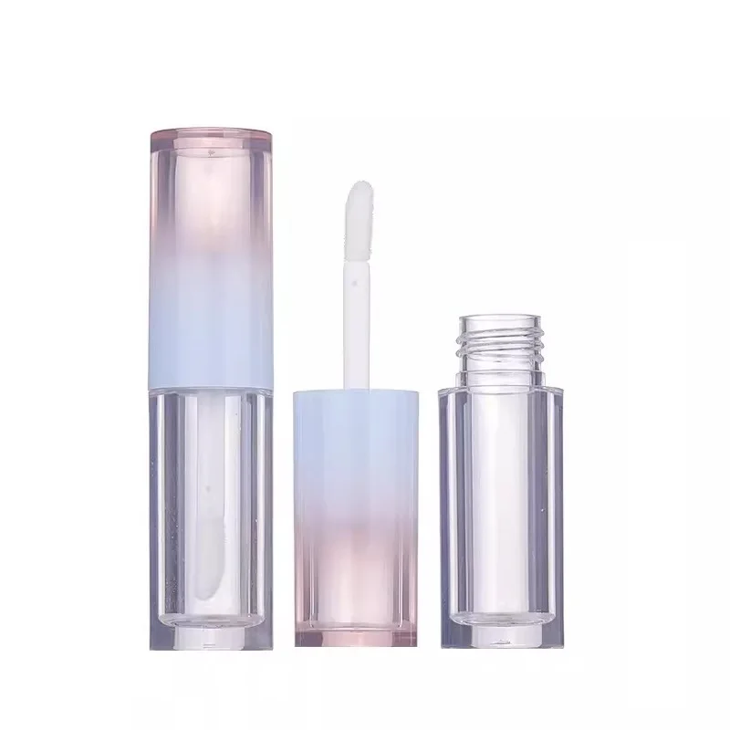 10pcs 25pcs 50pcs 2.5ml Empty Lip Gloss Tube Plastic Sample Refillable Bottle Gradien Pink Bule Round Liquid Lipstick Containers