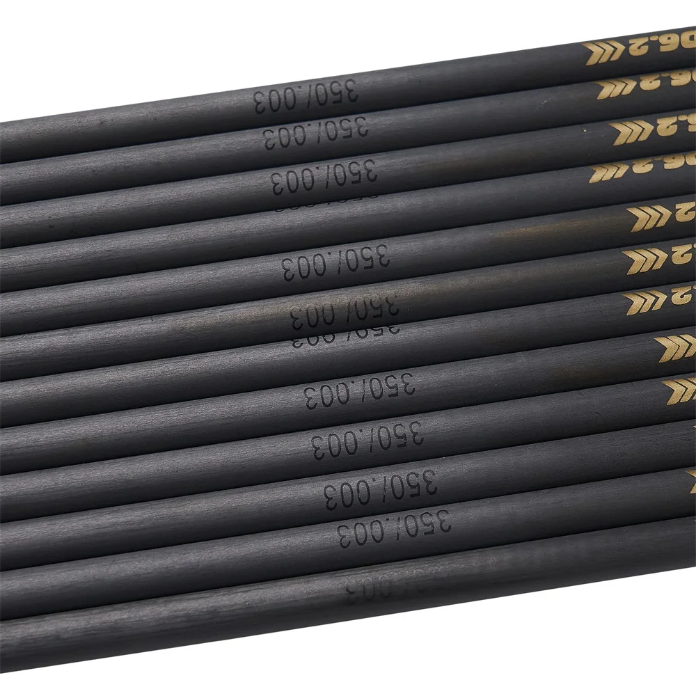 Flecha carbono 6,2mm spine 300-600 arco compuesto recurvo caza - imagen 5